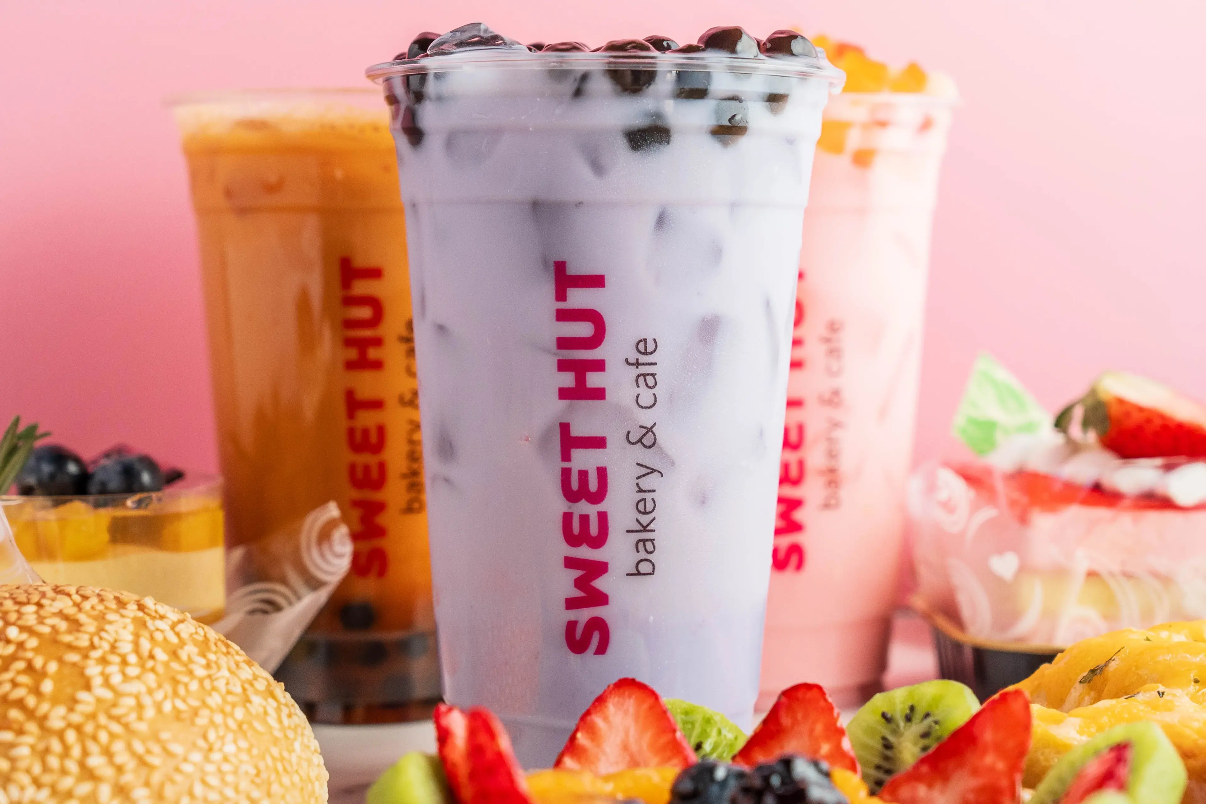 Sweet Hut bubble tea spread
