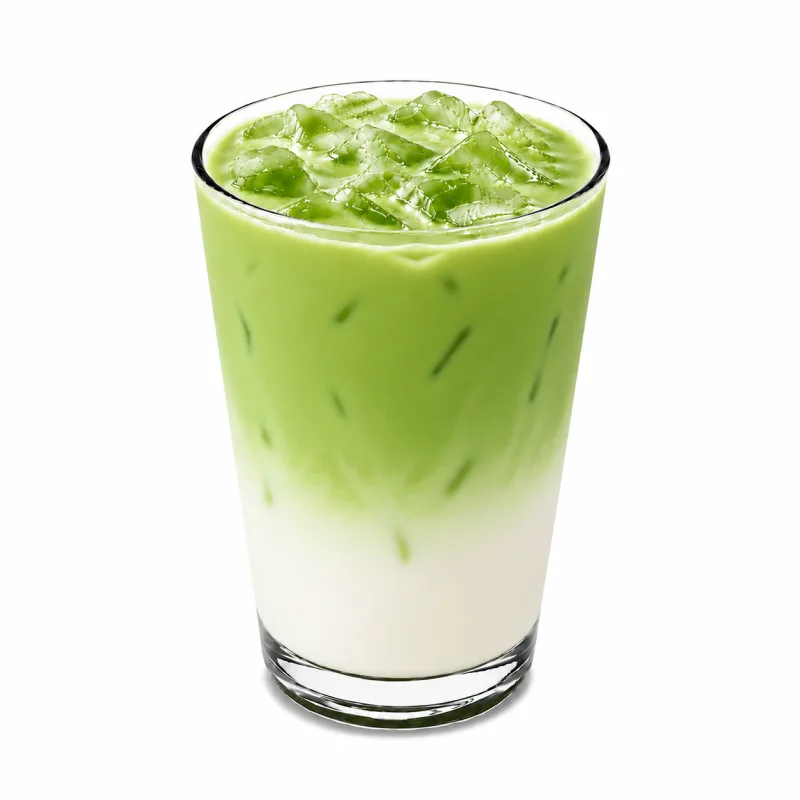 Pandan and burnt caramel through espresso and milk. Pandan Caramel Latte